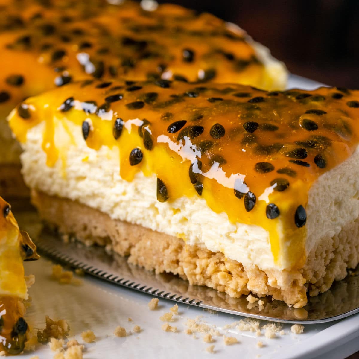 Passion Fruit Cheesecake - Gimme That Flavor