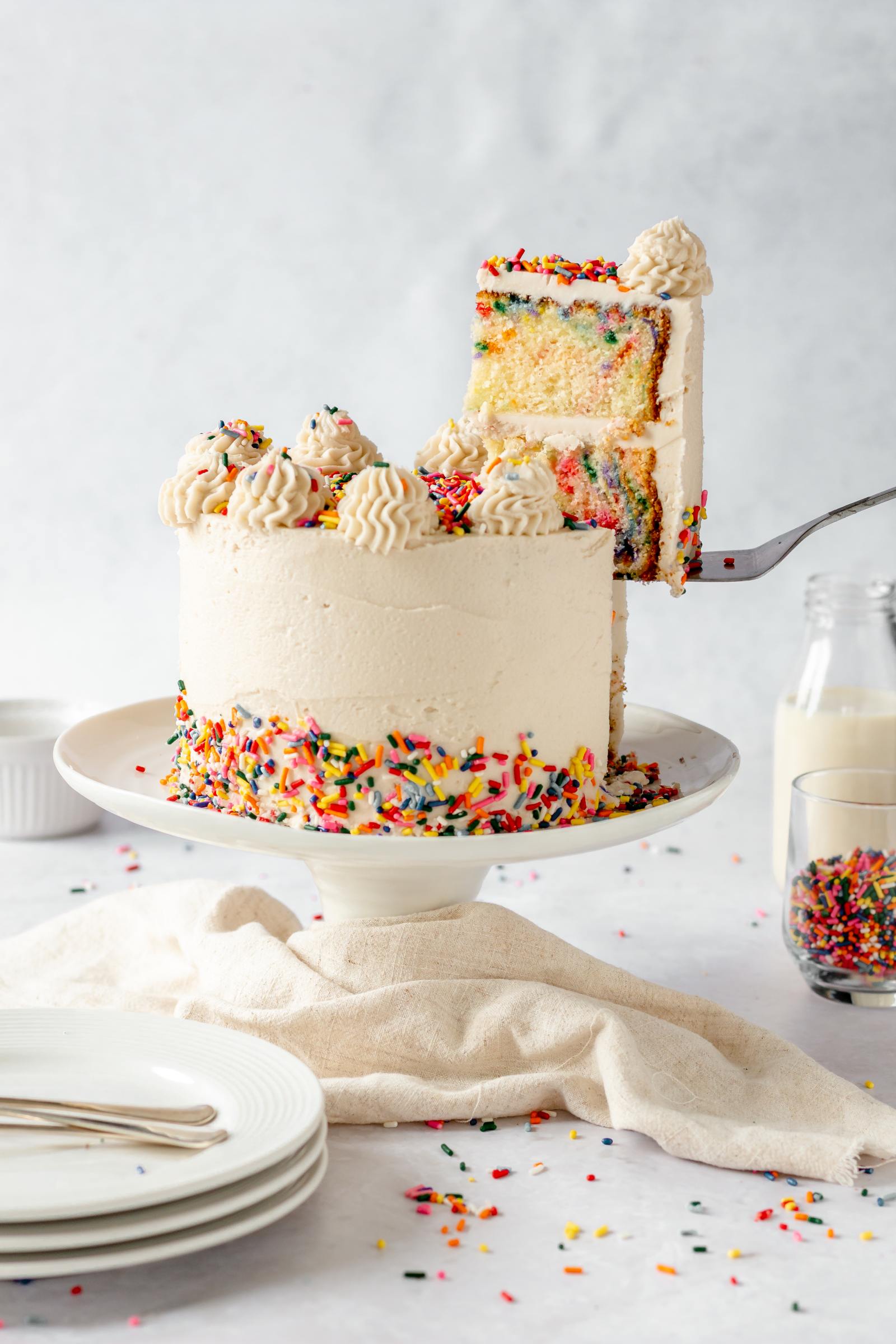 6 inch Funfetti Cake - My Kitchen Drawer