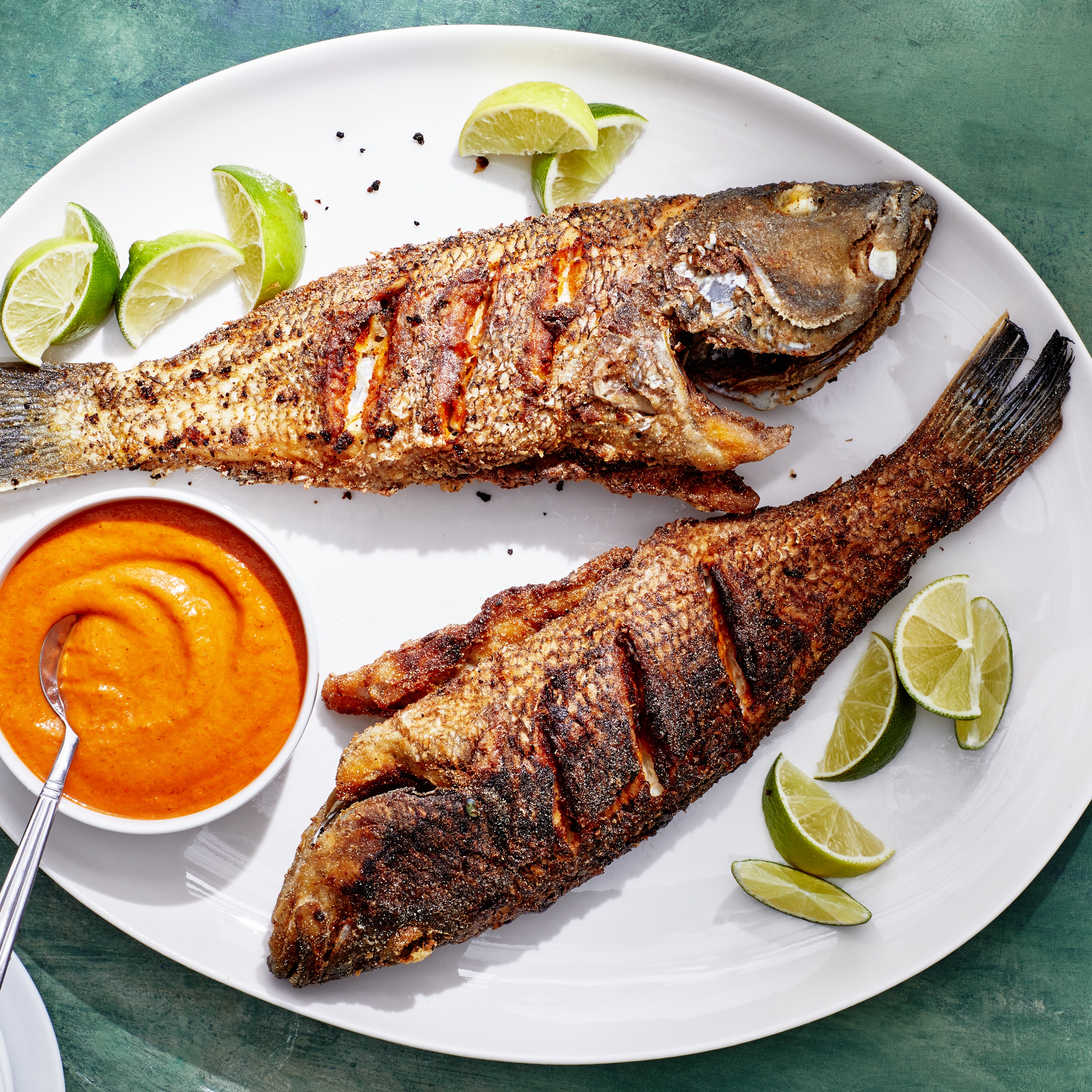 Fried Fish With Piri-Piri Sauce Recipe | Bon Appétit