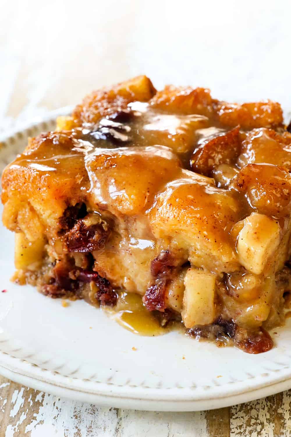 Apple Bread Pudding + Video (Make Ahead Instructions)