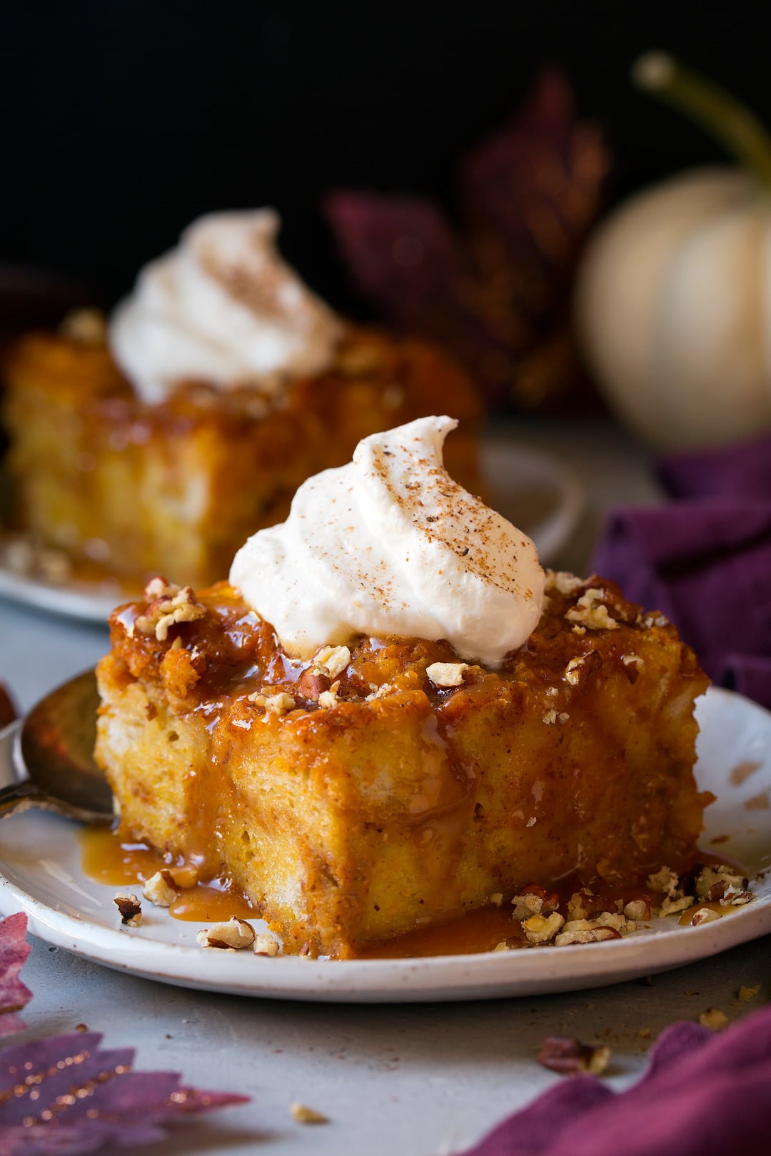 Pumpkin Bread Pudding - Cooking Classy