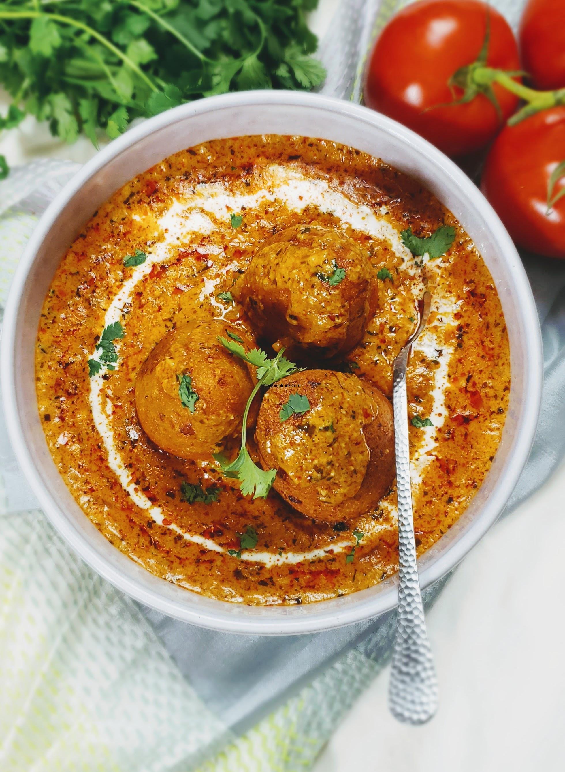 Malai Kofta,Rich Malai Kofta,Rich Kofta,Restaurant style Malai Kofta.