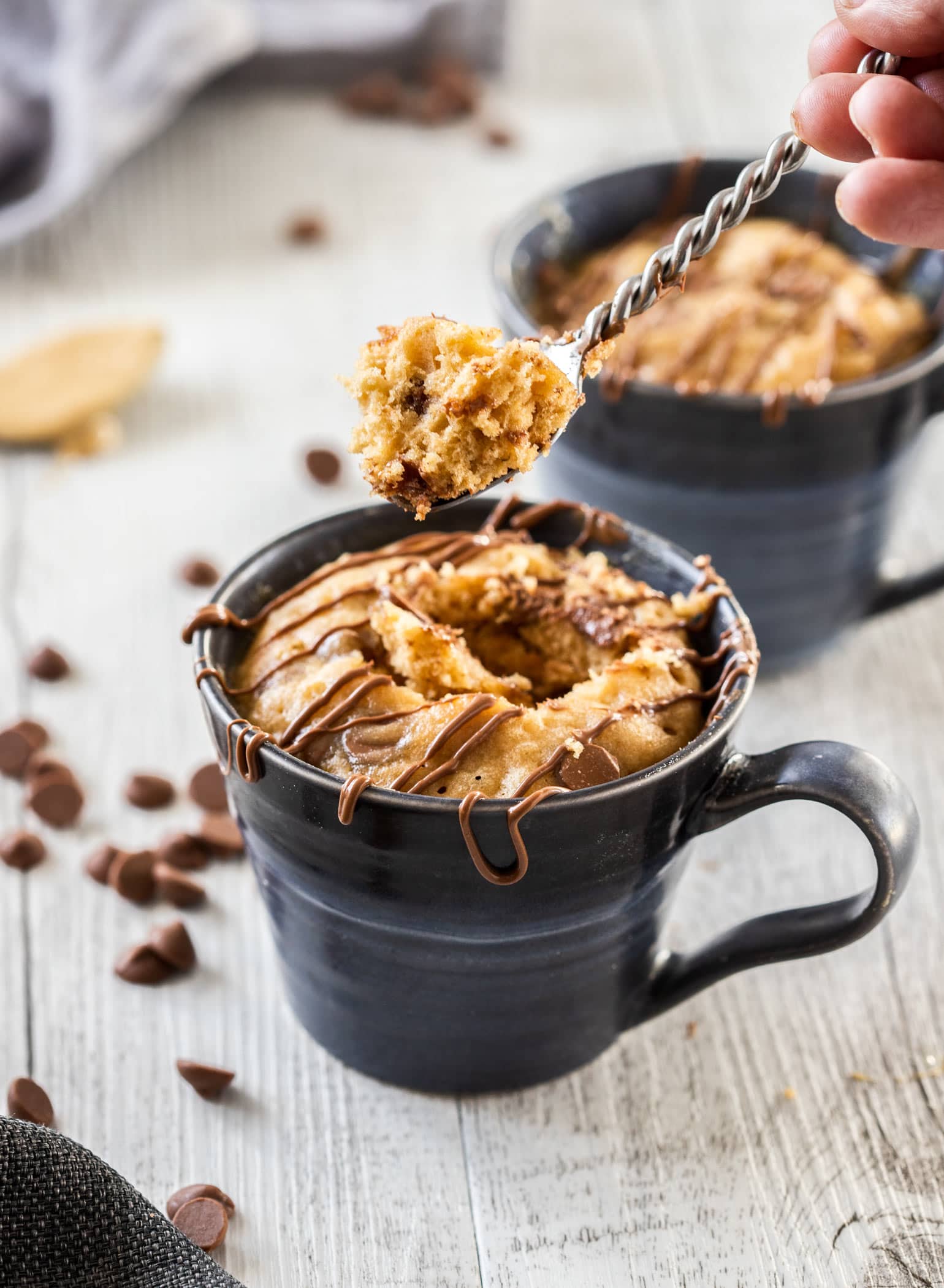 5-Minute Peanut Butter Mug Cake Recipe - Oh Sweet Basil