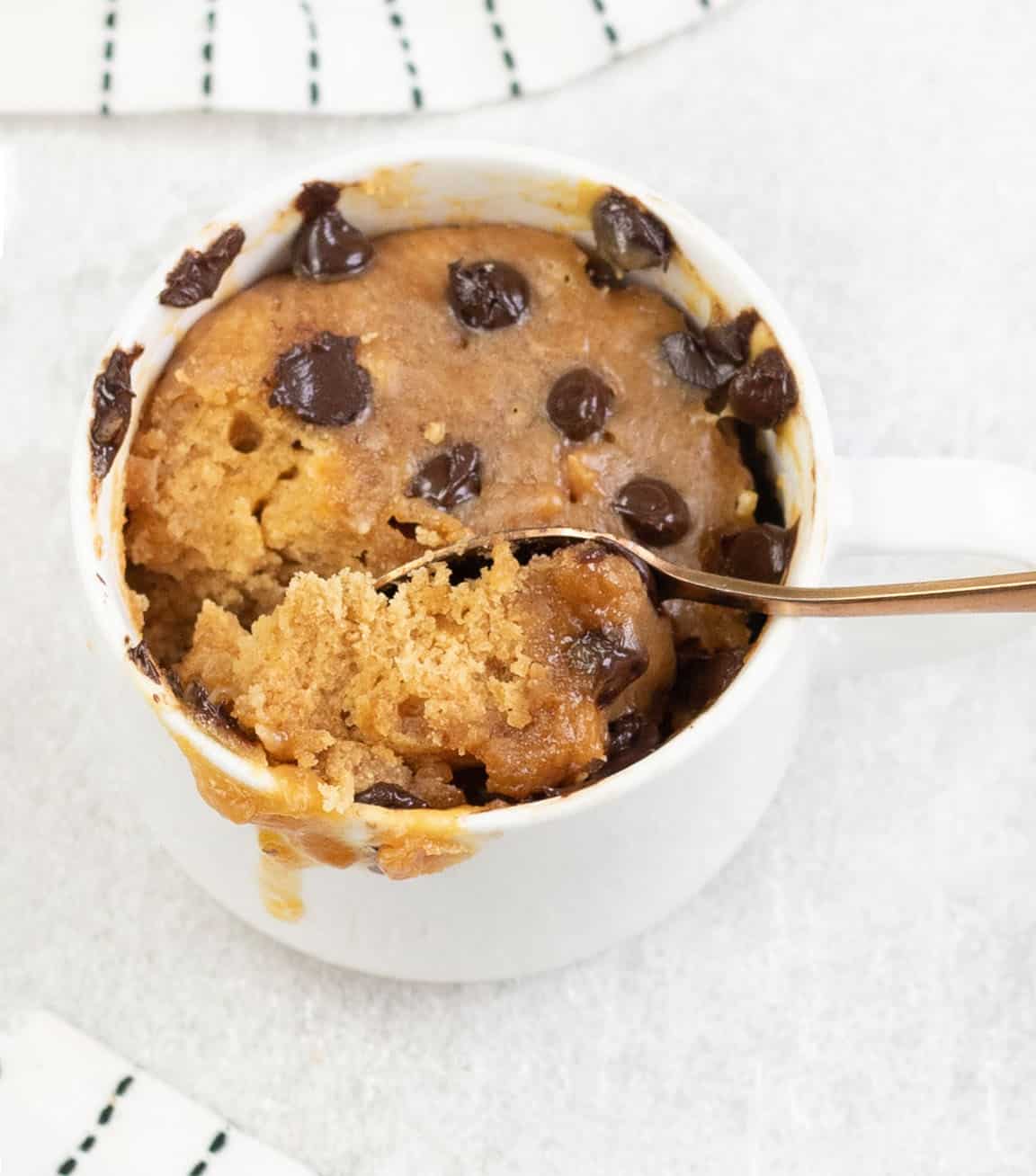 3 Ingredient Peanut Butter Mug Cake - Healthy Life Trainer