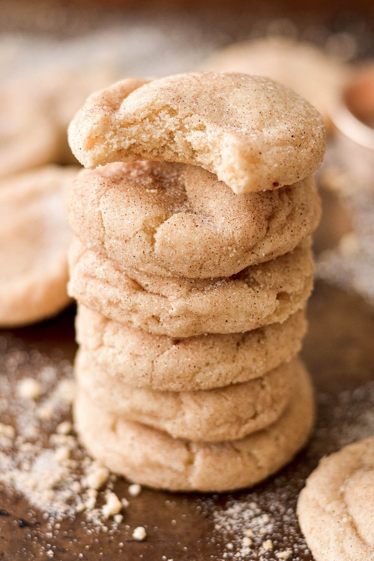 Soft and Chewy High Altitude Snickerdoodles - Curly Girl Kitchen