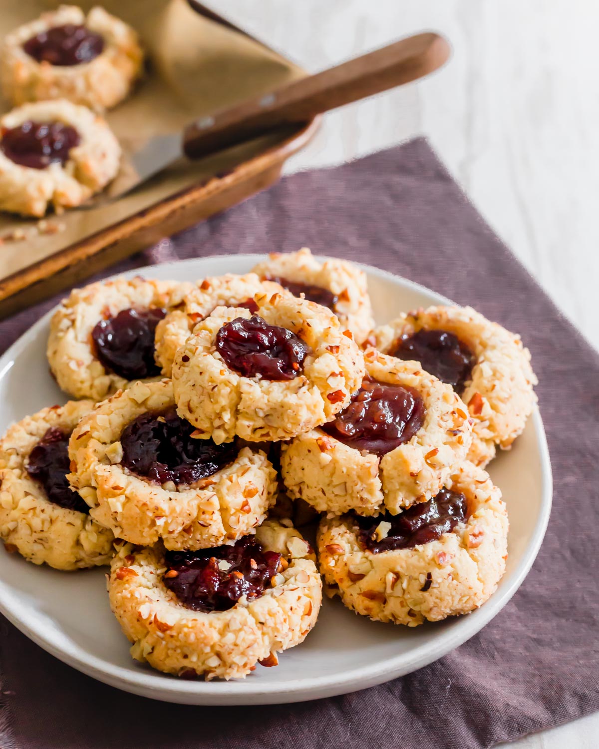 Vegan Thumbprint Cookies - Running to the Kitchen®