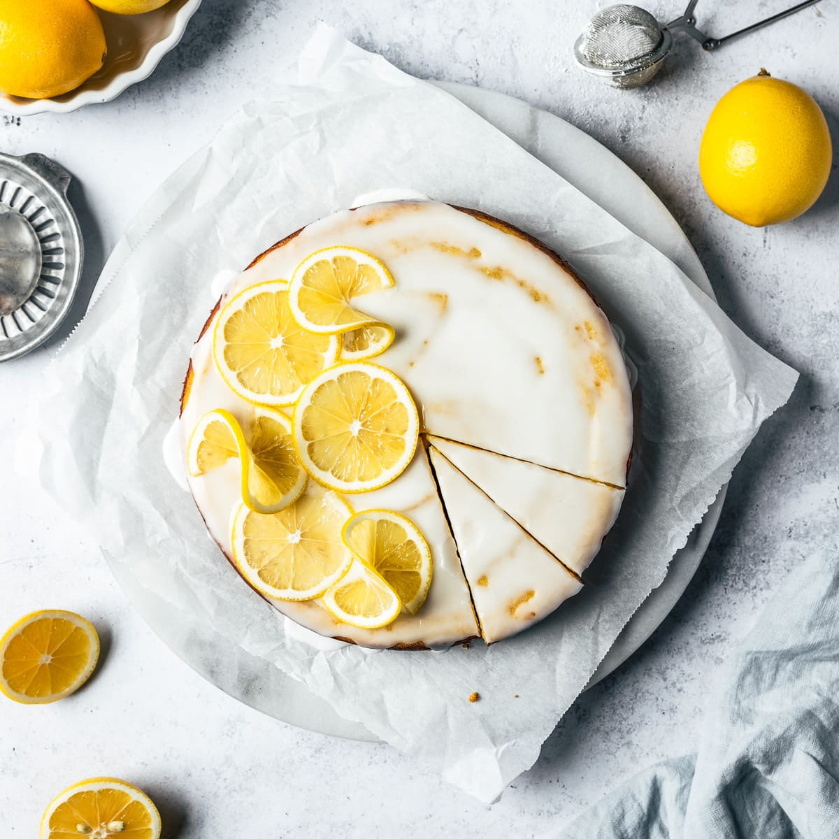 Meyer Lemon Almond Cake - The Floured Table | Gluten Free, Dairy Free